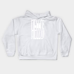 Glitch Hello! Kids Hoodie